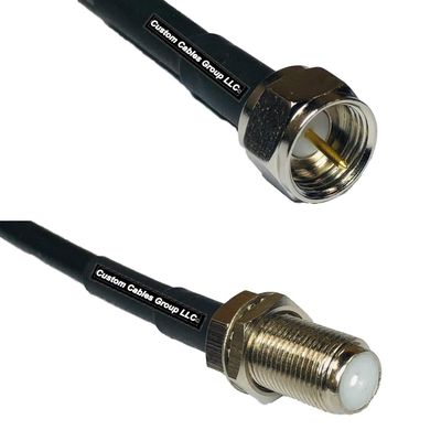 50 feet RFC240 KSR240 F Male to F Female RF Pigtail Coaxial Cable