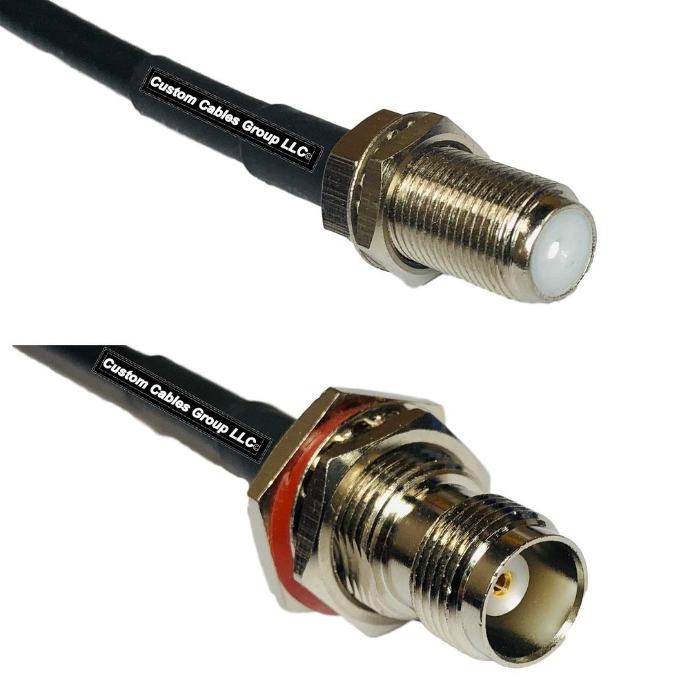 10 feet RFC240 KSR240 F Female to TNC Female Bulkhead RF Pigtail Coaxial Cable