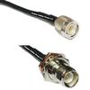 25 feet RFC240 KSR240 TNC Male to RP-TNC Female Bulkhead RF Pigtail Coaxial Cable view 1