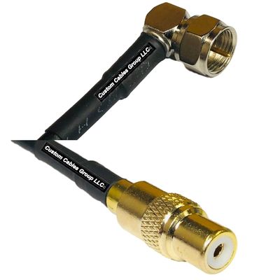 10 feet RFC240 KSR240 F Male Angle to RCA Female RF Pigtail Coaxial Cable