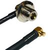 10 feet RFC240 KSR240 N Female Bulkhead Angle to MCX Male Angle RF Pigtail Coaxial Cable view 1