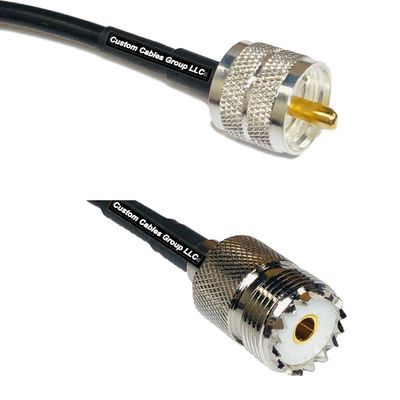 10 feet RFC240 KSR240 PL259 UHF Male to SO239 UHF Female RF Pigtail Coaxial Cable