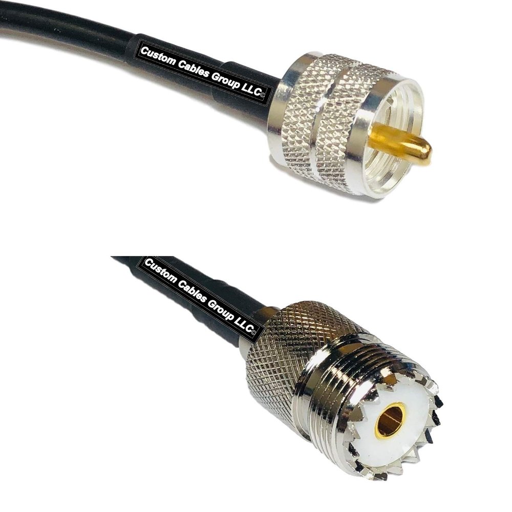 10 feet RFC240 KSR240 PL259 UHF Male to SO239 UHF Female RF Pigtail Coaxial Cable