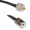 10 feet RFC240 KSR240 PL259 UHF Male to SO239 UHF Female RF Pigtail Coaxial Cable view 1