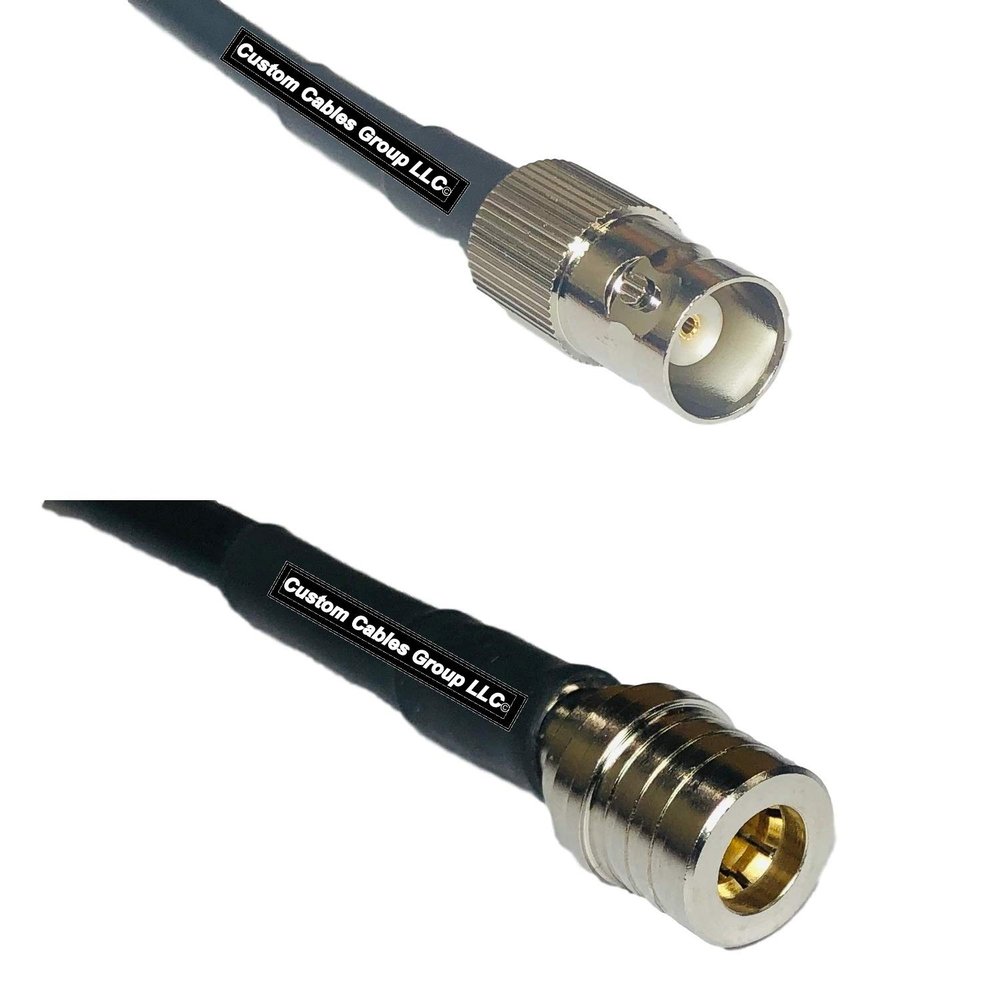 50 feet RFC240 KSR240 BNC Female to QMA Male RF Pigtail Coaxial Cable