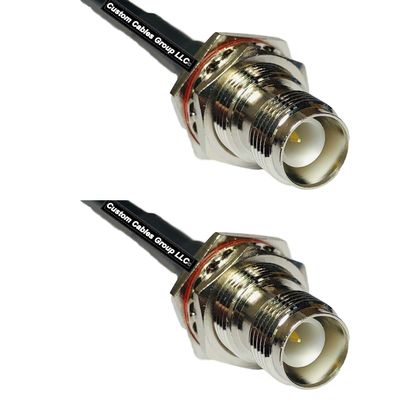 25 feet RFC240 KSR240 RP-TNC Female Bulkhead to RP-TNC Female Bulkhead RF Pigtail Coaxial Cable