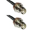 25 feet RFC240 KSR240 RP-TNC Female Bulkhead to RP-TNC Female Bulkhead RF Pigtail Coaxial Cable view 1