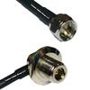 10 feet RFC240 KSR240 F Male to N Female Bulkhead Angle RF Pigtail Coaxial Cable view 1