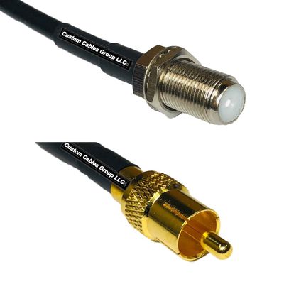 10 feet RFC240 KSR240 F Female to RCA Male RF Pigtail Coaxial Cable