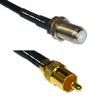 10 feet RFC240 KSR240 F Female to RCA Male RF Pigtail Coaxial Cable view 1