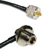 10 feet RFC240 KSR240 PL259 UHF Male to N Female Bulkhead Angle RF Pigtail Coaxial Cable view 1