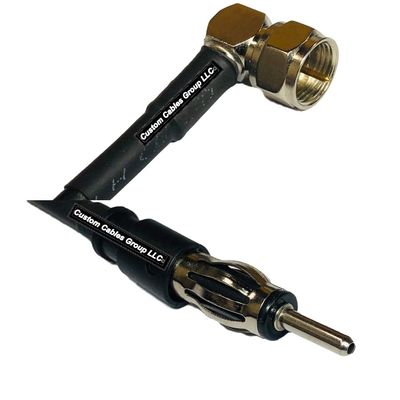 10 feet RFC240 KSR240 F Male Angle to AM/FM Male RF Pigtail Coaxial Cable