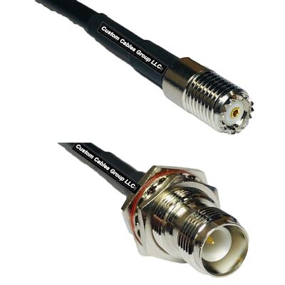 10 feet RFC240 KSR240 Mini UHF Female to RP-TNC Female Bulkhead RF Pigtail Coaxial Cable