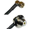 10 feet RFC240 KSR240 F Male Angle to UHF Female Angle Bulkhead RF Pigtail Coaxial Cable view 1