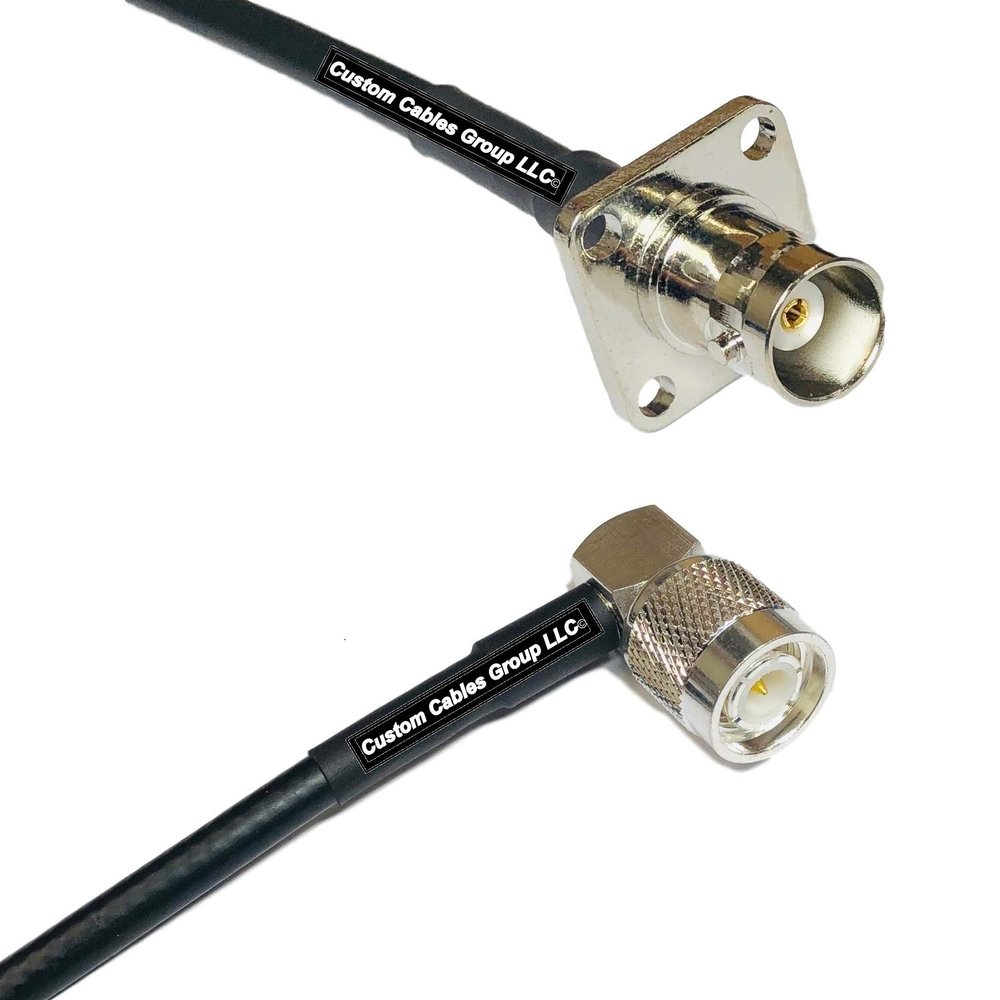 10 feet RFC240 KSR240 BNC Flange Female to TNC Male Angle RF Pigtail Coaxial Cable