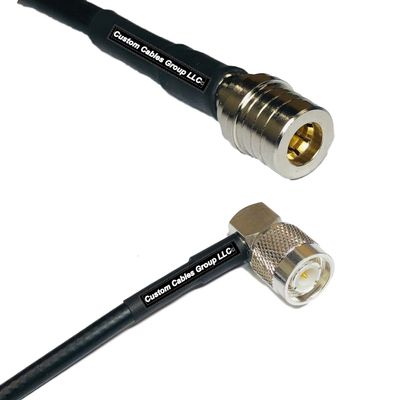 10 feet RFC240 KSR240 QMA Male to TNC Male Angle RF Pigtail Coaxial Cable