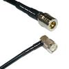 10 feet RFC240 KSR240 QMA Male to TNC Male Angle RF Pigtail Coaxial Cable view 1