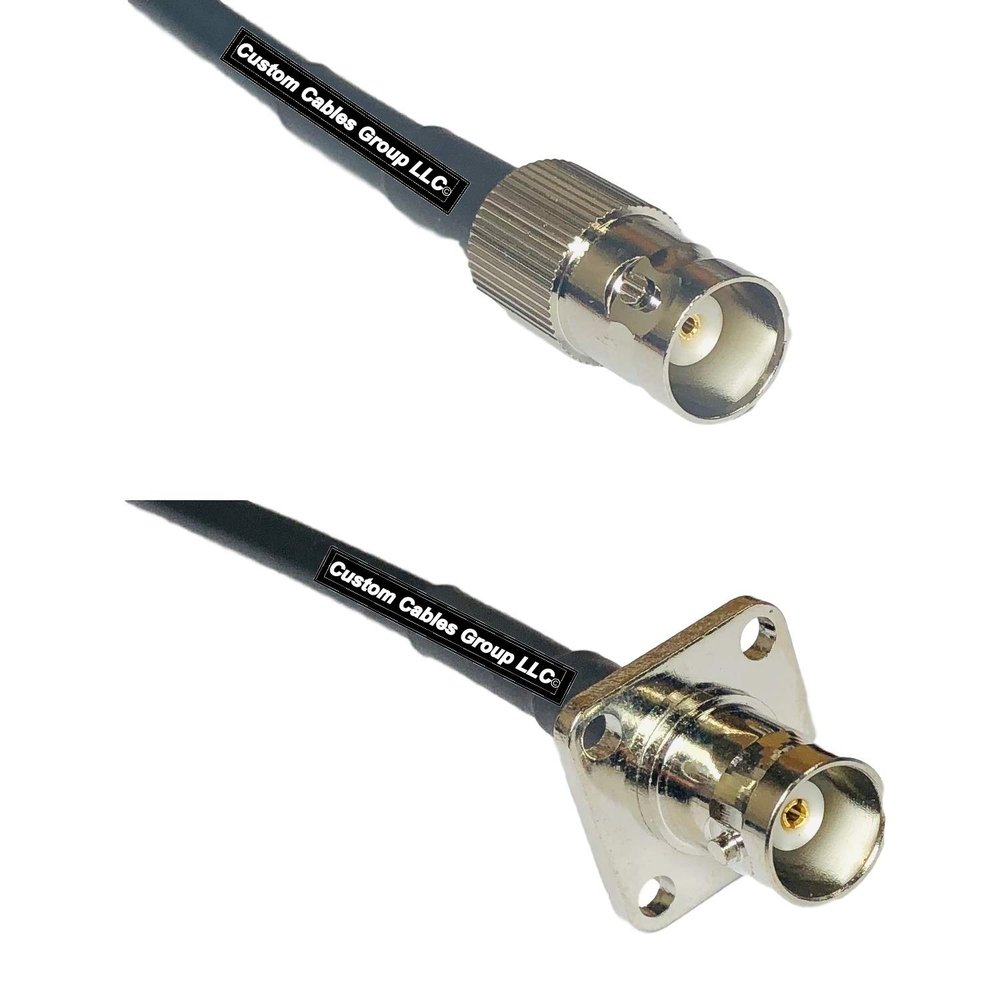 10 feet RFC240 KSR240 BNC Female to BNC Flange Female RF Pigtail Coaxial Cable