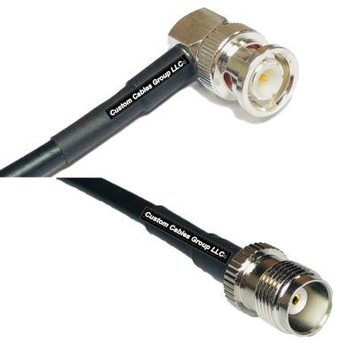 10 feet RFC240 KSR240 BNC Male Angle to TNC Female RF Pigtail Coaxial Cable