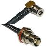 50 feet RFC240 KSR240 QMA Male Angle to TNC Female Bulkhead RF Pigtail Coaxial Cable view 1