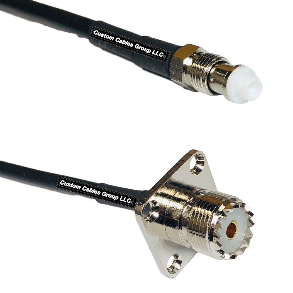 10 feet RFC240 KSR240 FME Female to UHF Female Flange RF Pigtail Coaxial Cable