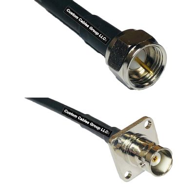 10 feet RFC240 KSR240 F Male to BNC Flange Female RF Pigtail Coaxial Cable