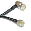 6 feet RFC240 KSR240 BNC Male Angle to Mini UHF Male RF Pigtail Coaxial Cable view 1