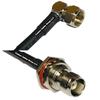 10 feet RFC240 KSR240 F Male Angle to TNC Female Bulkhead RF Pigtail Coaxial Cable view 1