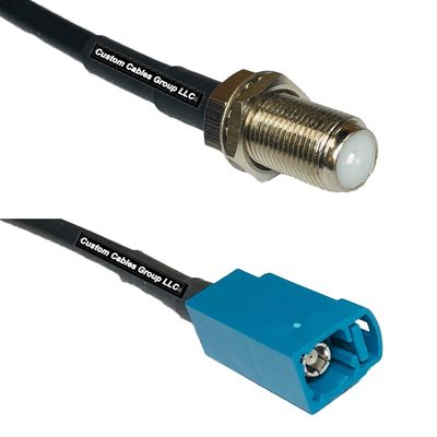 10 feet RFC240 KSR240 F Female to Fakra Z Female RF Pigtail Coaxial Cable