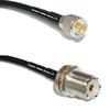 25 feet RFC240 KSR240 Mini UHF Male to UHF Female Bulkhead RF Pigtail Coaxial Cable view 1