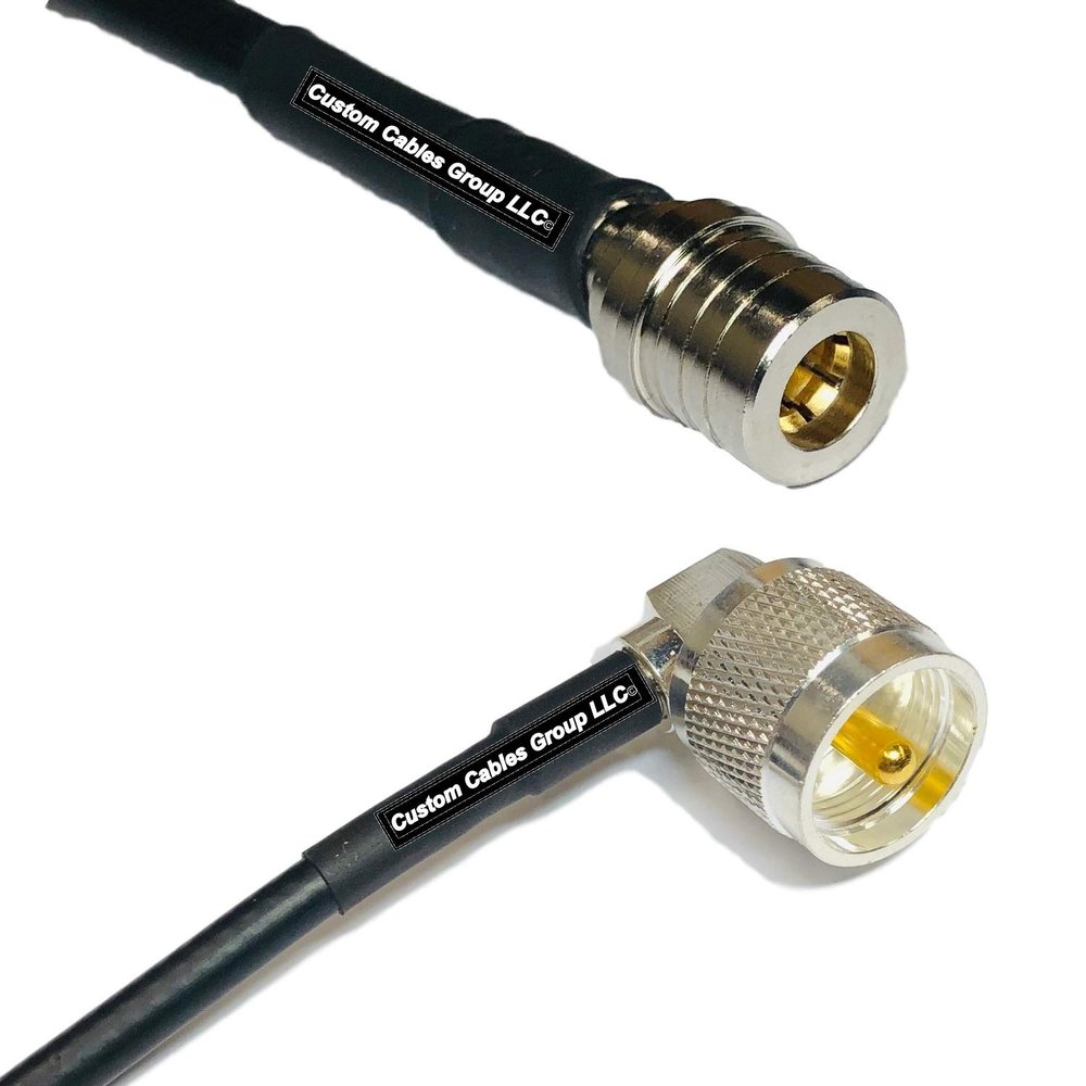 10 feet RFC240 KSR240 QMA Male to UHF Male Angle RF Pigtail Coaxial Cable