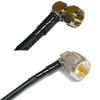 25 feet RFC240 KSR240 F Male Angle to UHF Male Angle RF Pigtail Coaxial Cable view 1