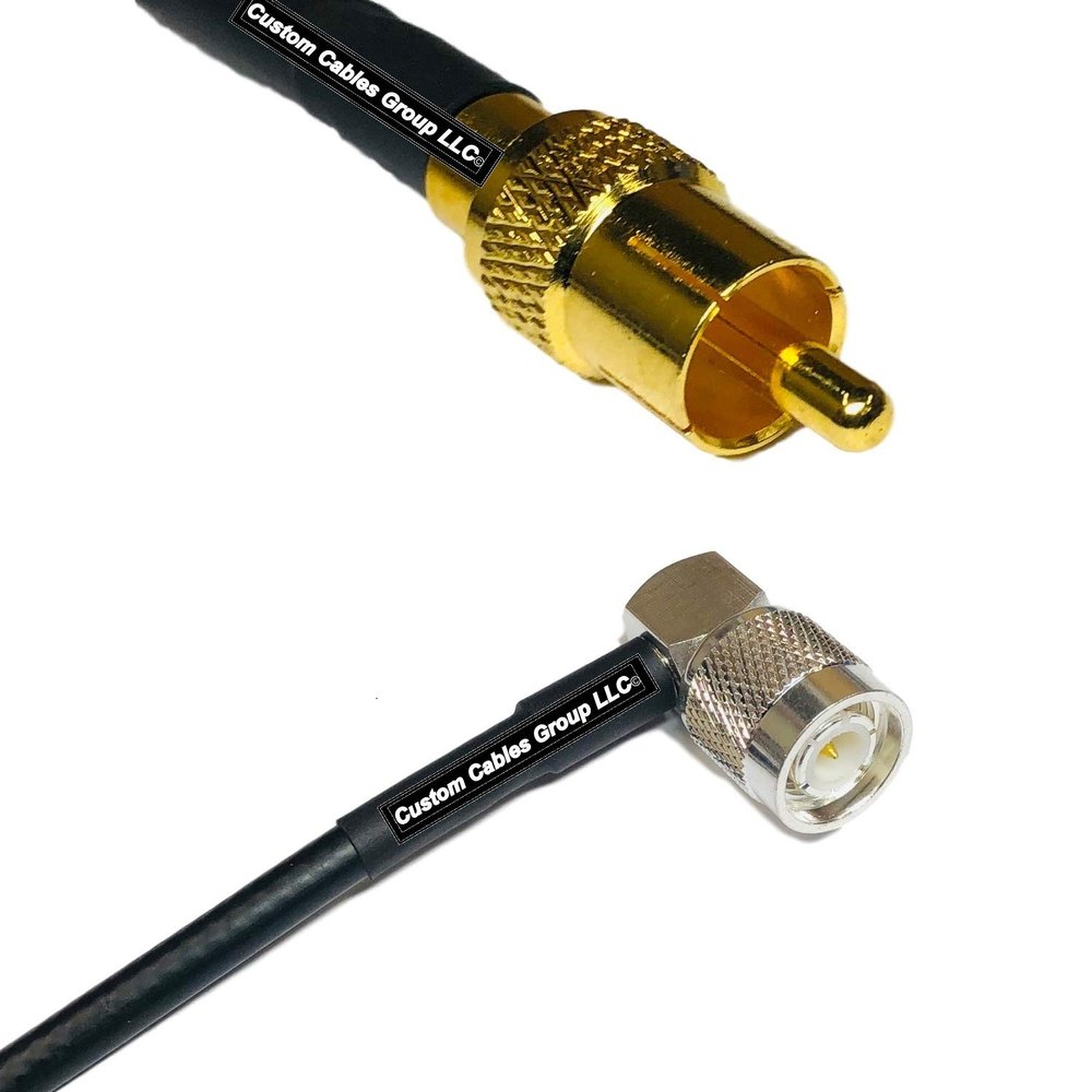 10 feet RFC240 KSR240 RCA Male to TNC Male Angle RF Pigtail Coaxial Cable