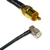 10 feet RFC240 KSR240 RCA Male to TNC Male Angle RF Pigtail Coaxial Cable view 1