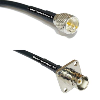 25 feet RFC240 KSR240 Mini UHF Male to BNC Flange Female RF Pigtail Coaxial Cable