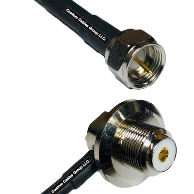 10 feet RFC240 KSR240 F Male to UHF Female Angle Bulkhead RF Pigtail Coaxial Cable