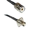 10 feet RFC240 KSR240 SO239 UHF Female to BNC Flange Female RF Pigtail Coaxial Cable view 1