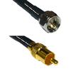 10 feet RFC240 KSR240 F Male to RCA Male RF Pigtail Coaxial Cable view 1