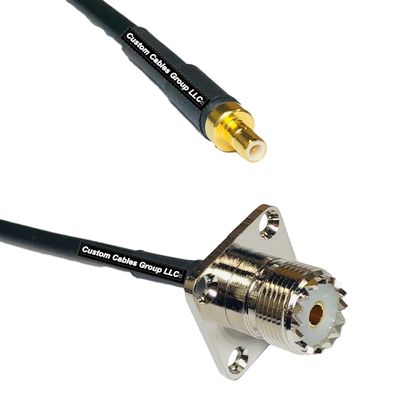 10 feet RFC240 KSR240 SMB Male to UHF Female Flange RF Pigtail Coaxial Cable