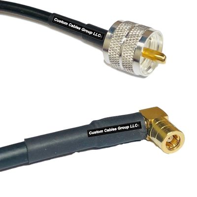 10 feet RFC240 KSR240 PL259 UHF Male to SMB Female Angle RF Pigtail Coaxial Cable