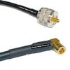 10 feet RFC240 KSR240 PL259 UHF Male to SMB Female Angle RF Pigtail Coaxial Cable view 1