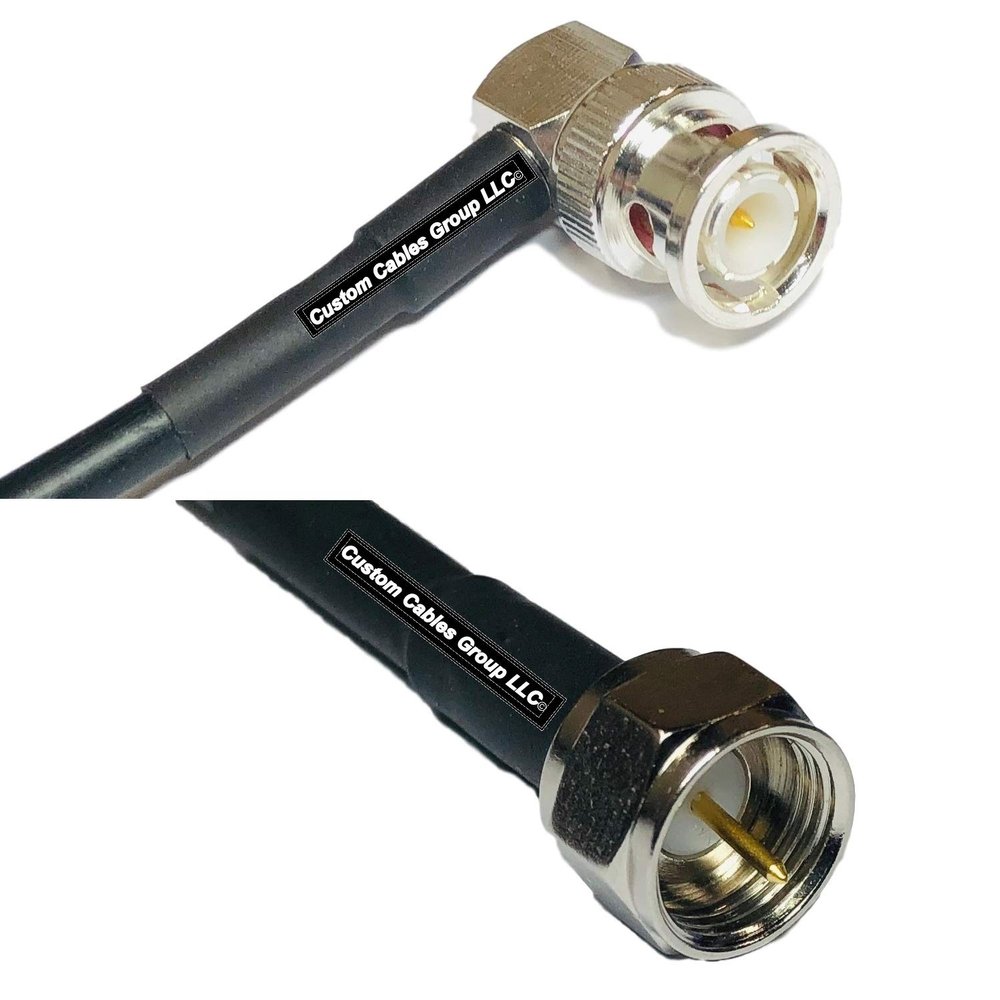 10 feet RFC240 KSR240 BNC Male Angle to F Male RF Pigtail Coaxial Cable