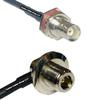 10 feet RFC240 KSR240 BNC Female Big Bulkhead to N Female Bulkhead Angle RF Pigtail Coaxial Cable view 1