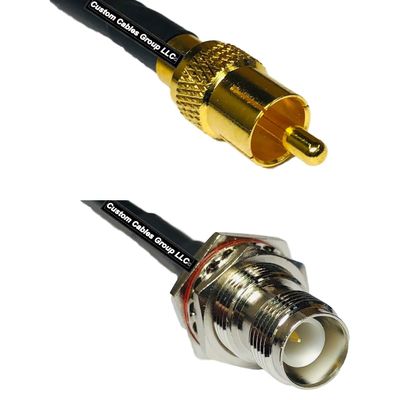 10 feet RFC240 KSR240 RCA Male to RP-TNC Female Bulkhead RF Pigtail Coaxial Cable