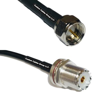 10 feet RFC240 KSR240 F Male to UHF Female Bulkhead RF Pigtail Coaxial Cable