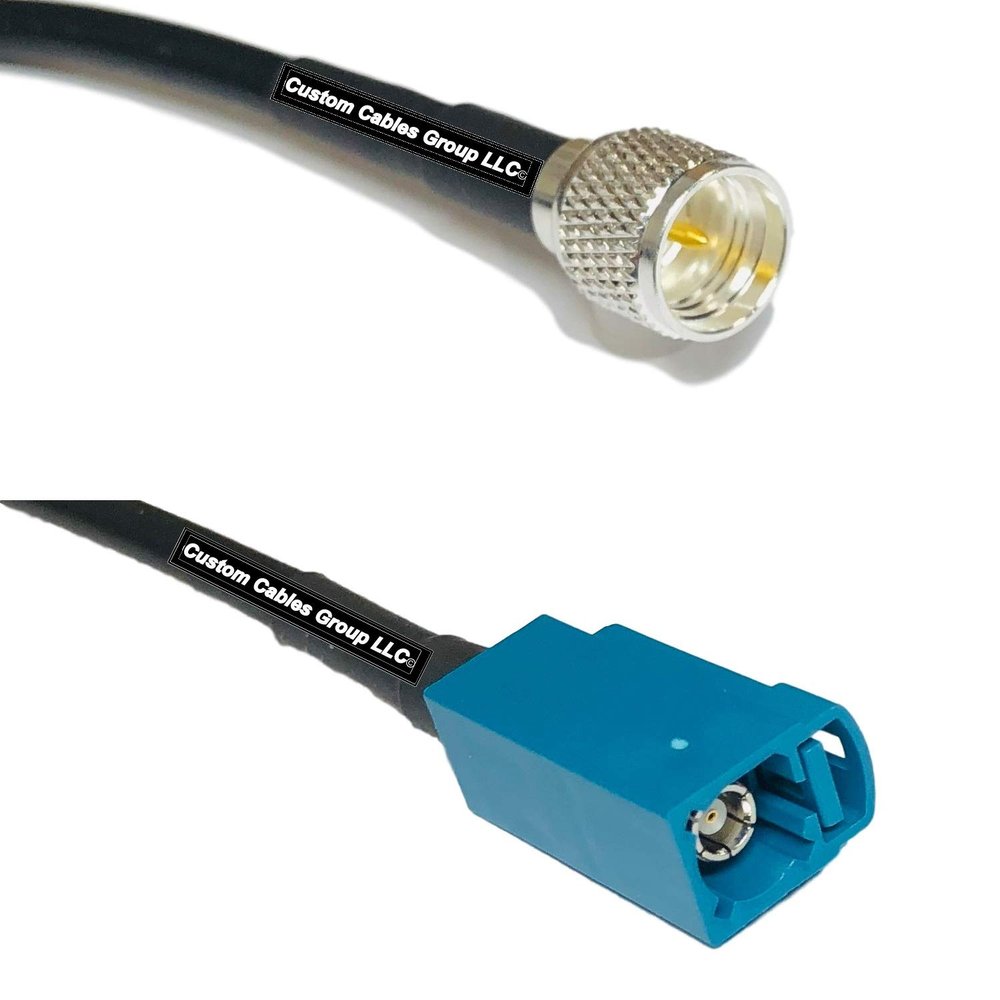 50 feet RFC240 KSR240 Mini UHF Male to Fakra Z Female RF Pigtail Coaxial Cable