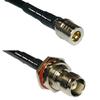 10 feet RFC240 KSR240 QMA Male to TNC Female Bulkhead RF Pigtail Coaxial Cable view 1
