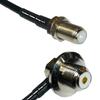 10 feet RFC240 KSR240 F Female to UHF Female Angle Bulkhead RF Pigtail Coaxial Cable view 1