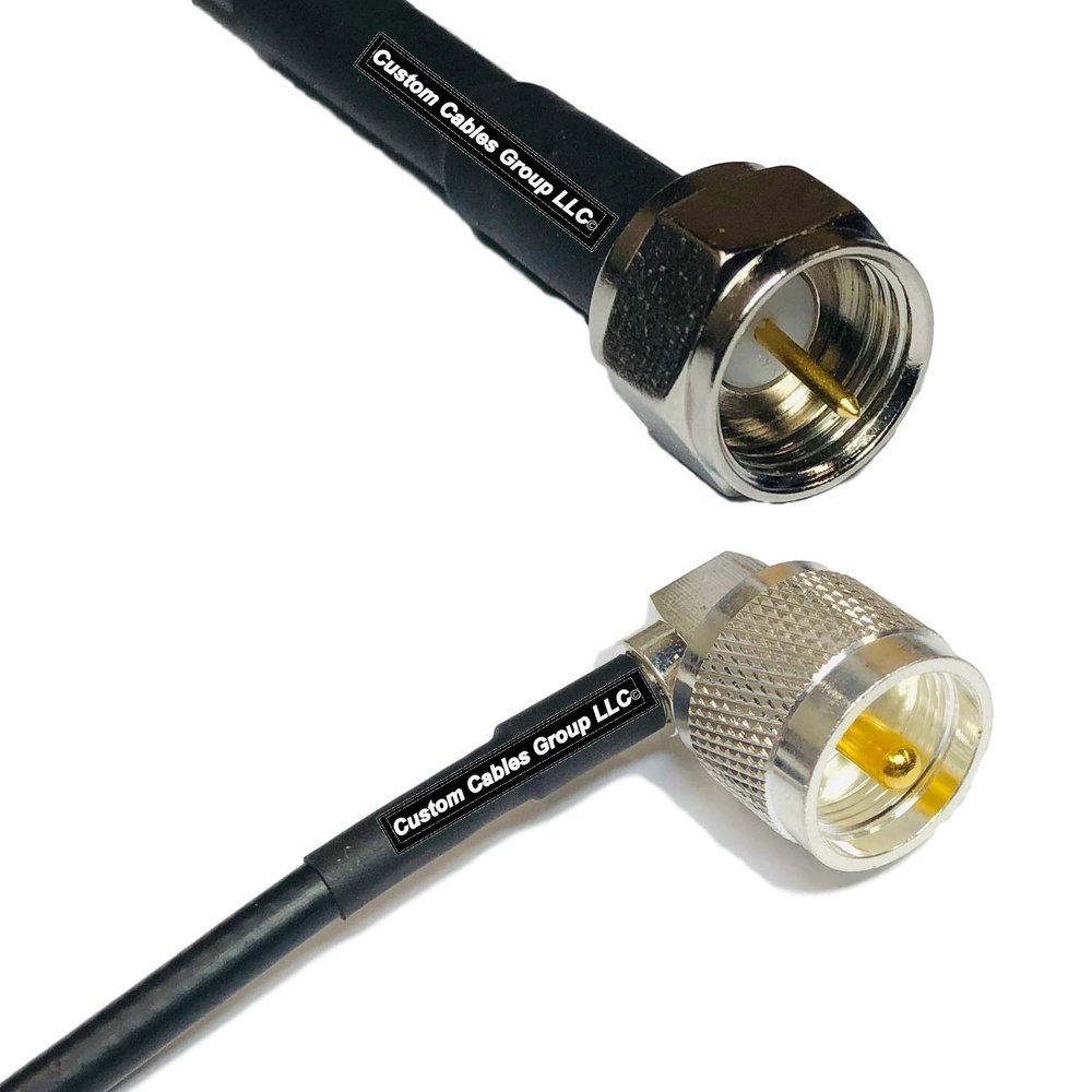 10 feet RFC240 KSR240 F Male to UHF Male Angle RF Pigtail Coaxial Cable
