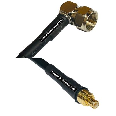 10 feet RFC240 KSR240 F Male Angle to MCX Male RF Pigtail Coaxial Cable